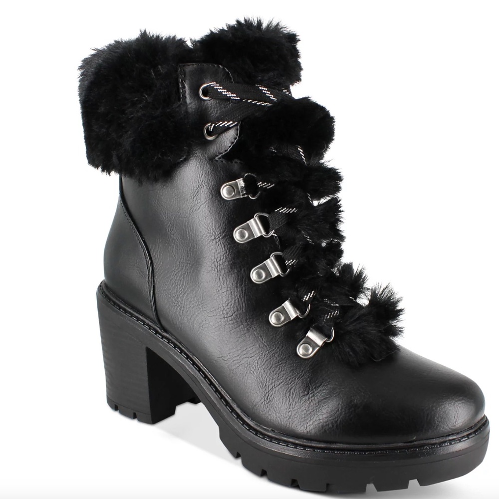 Esprit Ember Faux-Fur Lug Sole Booties